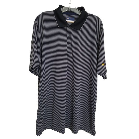 Jack Nicklaus Men’s XL Stay Dri Striped Performance Golf Polo - Picture 5 of 9